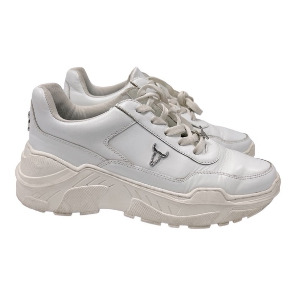 Windsor Smith Carte White Leather Womens Sneakers size 9 - Picture 7 of 12